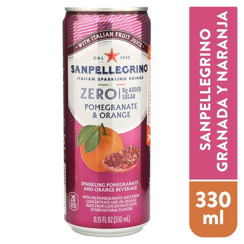 Sanpellegrino Zero Granada Lata 330 Ml