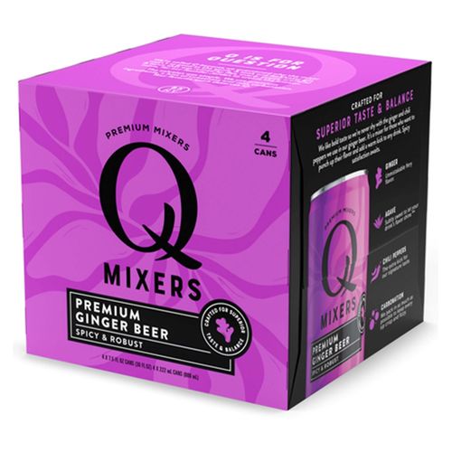 Ginger Beer Q Mix 4 Pack Lata 888ml