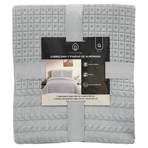 Cubre cama queen Home Trends con fundas de almohada