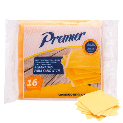 Queso Premier Procesado Rodaja - 272 g