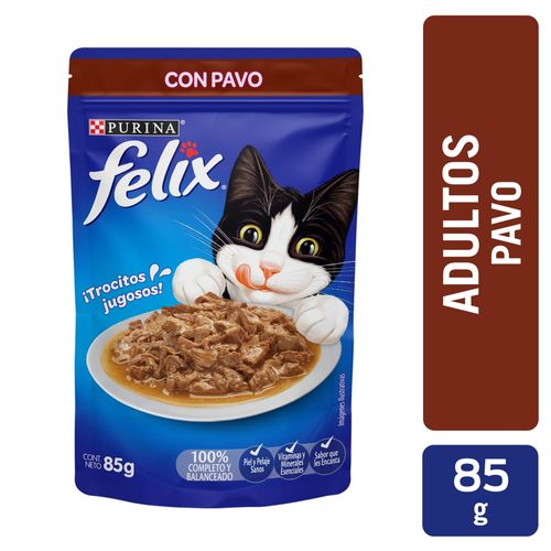 Alimento Gato Adulto Purina Felix Pavo - 85 g