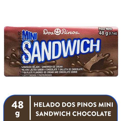 Helado Dos Pinos mini sándwich chocolate - 48 g