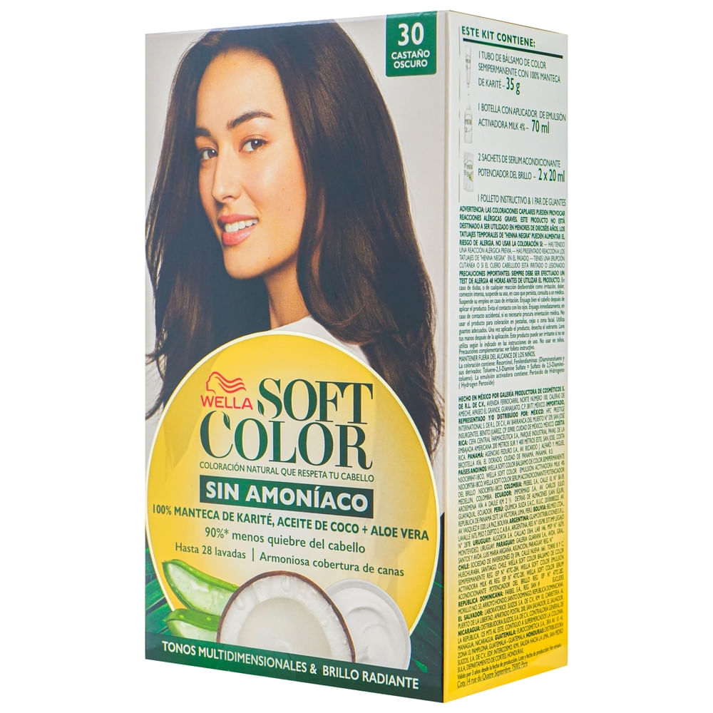 Comprar Tinte Soft Color Kit Castaño Oscuro N30 - 1 Unidad | Walmart ...