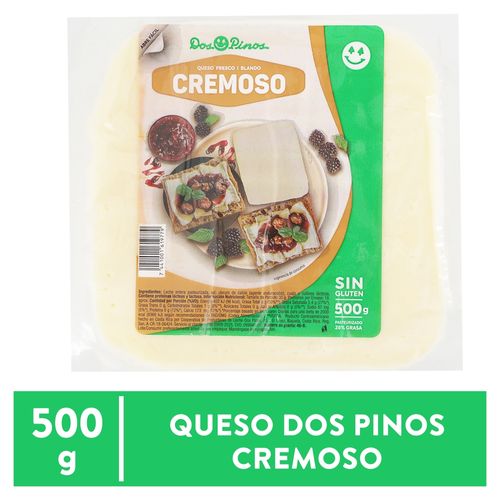 Queso Dos Pinos cremoso fresco sin gluten - 500 g