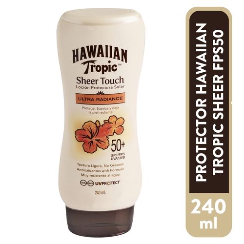 Protector solar Hawaiian Tropic textura ligera FPS 50 - 240 ml