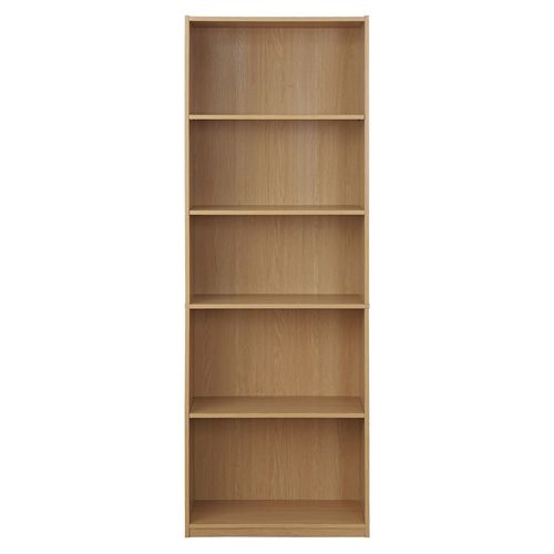 Librera Mainstays de 5 divisiones color roble modelo MS20-D1-1009-35