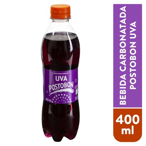 Bebida gaseosa Postobon sabor uva - 400 ml