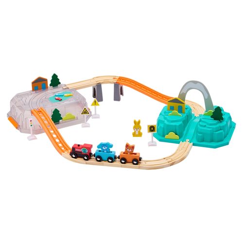 Set Tren De Madera