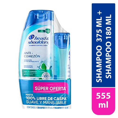 Shampoo Head and Shoulders anti comezón 2 pack