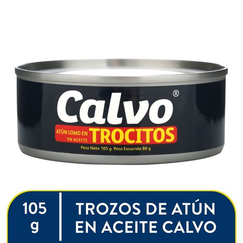 Atun Calvo Trocitos Aceite Veg 105gr