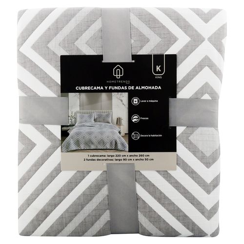 Cubrecama Y Fundas De Almohada Ht King