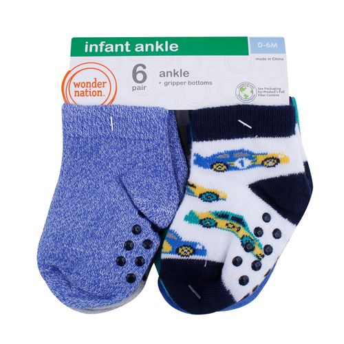 6Pk Calceta Wonder Nation Bebo T0 6M