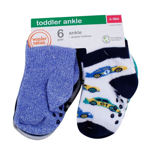 6Pk Calceta Wonder Nation Bebo T0 6M