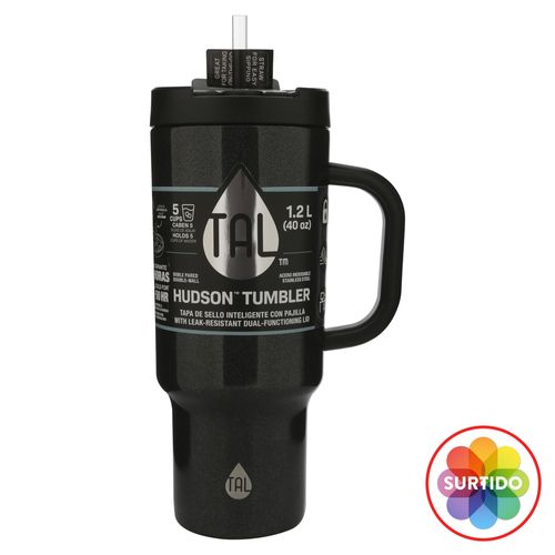Vaso Tal Térmico Doble Pared Con Pajilla