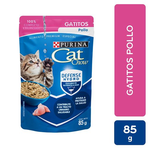 Alimento humedo purina Cat Chow para gatitos sabor pollo - 85 g