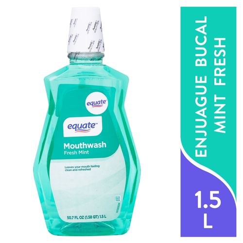 Enjuague Bucal Equate Mint Fresh - 1500ml