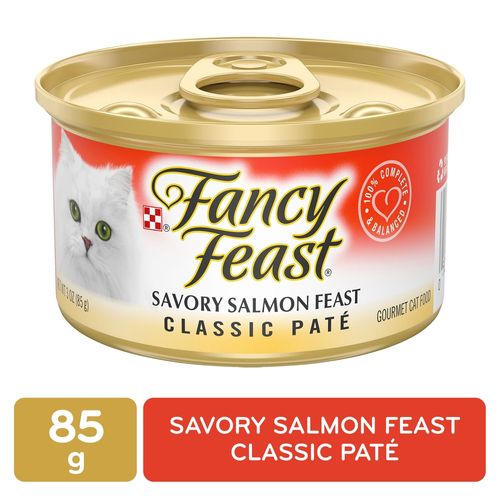 Alimento Gato Adulto Purina Fancy Feast Savory Salmón Feast 85 gr