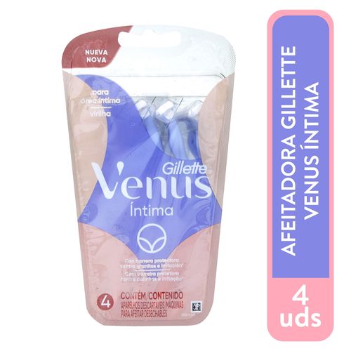 Rasuradora para Mujer Gillette Venus Íntima para la Zona Íntima 4 Uds