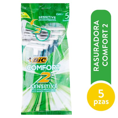 Bic Rasuradora Comfort2 Sens Pouch 5 Ea