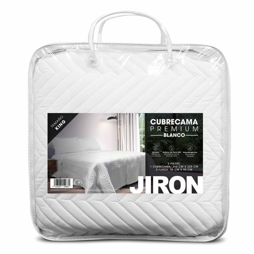 Cubrecama Jiron premium blanco king