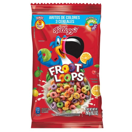 Cereal Kelloggs Froot Loops Malvavisco Bolsa - 220 g