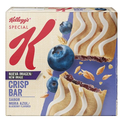 Barras de Cereal Kelloggs Special K Crisp Mora Azul - 90 g