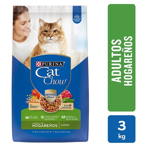 Alimento Gato Adulto Purina Cat Chow Defense Plus Hogareño - 3 kg