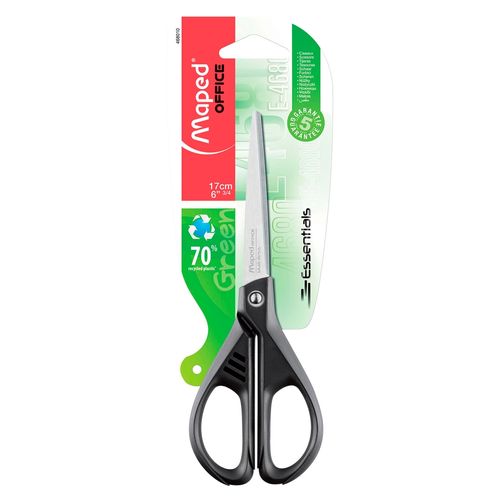 Tijera Maped Essentials Green De 17 Centrimetros Blister 1 Unidad