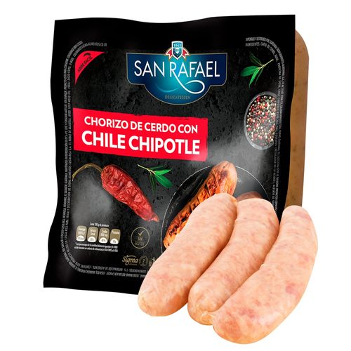 Chorizo San Rafael de Cerdo con Chile Chipotle - 600 g