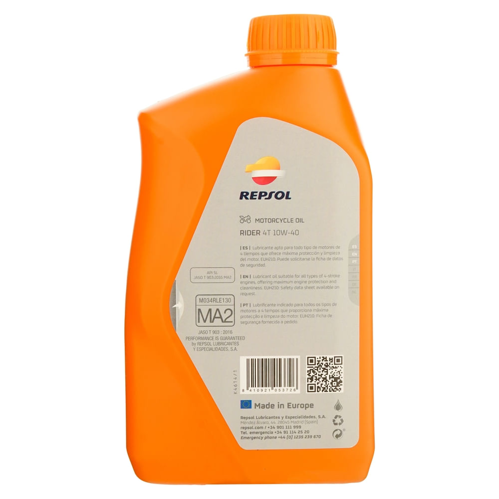 Comprar Aceite para moto Repsol rider 4t premium - 1 L | Walmart Costa ...