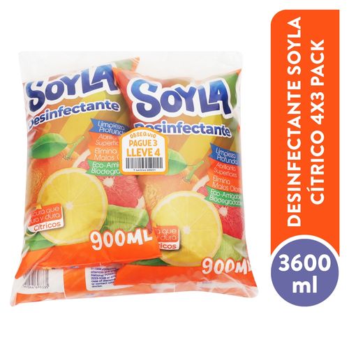 Desinfectante Soyla aroma cítrico - 3600 ml