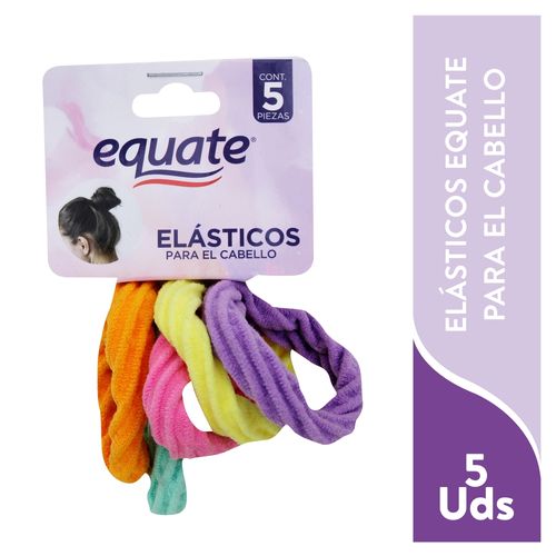 Colas Equate elásticos para el cabello - 5 pzas