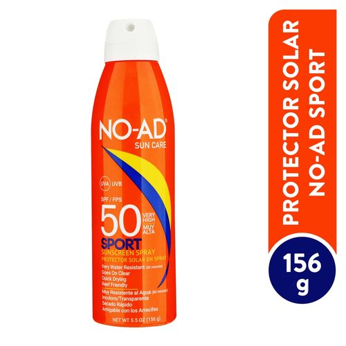 Protector solar NO AD en spray FPS 50 - 156 g