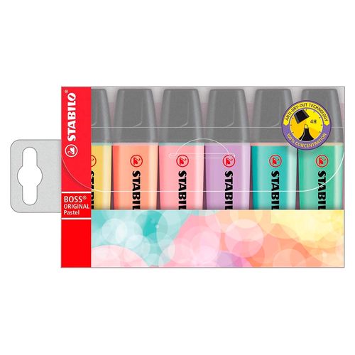 Resaltador Stabilo Pastel 6 Colores