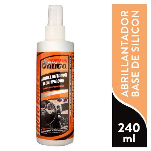 Abrillantador Supra Auto a base de silicón en spray - 250 ml
