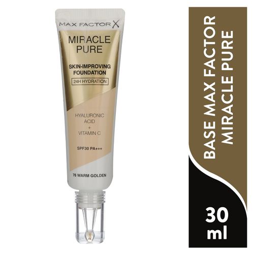 Base Max Factor miracle pure spf 30 76 warm golden - 30 ml