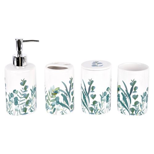 Accesorios para baño Home Trends floral - 4 Pzas