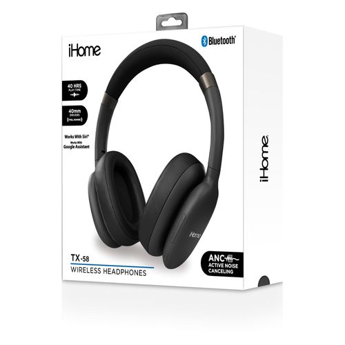 Audífonos con cancelación de ruido Tx-58 HM-AU-BO-302-BK marca Ihome
