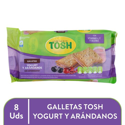 Galleta Tosh Yogurt y Arandanos -164 g