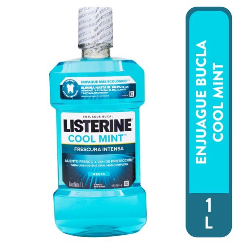 Enjuague bucal Listerine menta - 1 L