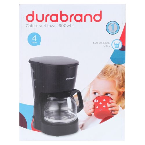 Cafetera Durabrand color surtido capacidad 6 tazas