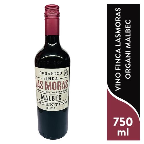 Vino Finca Lasmoras Organi Malbec 750 Ml