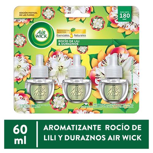 Airwick 3pk Elect Lili Durazno 60 Ml