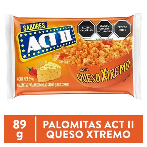 Palomitas Act Ii Queso Xtremo 89 Gr