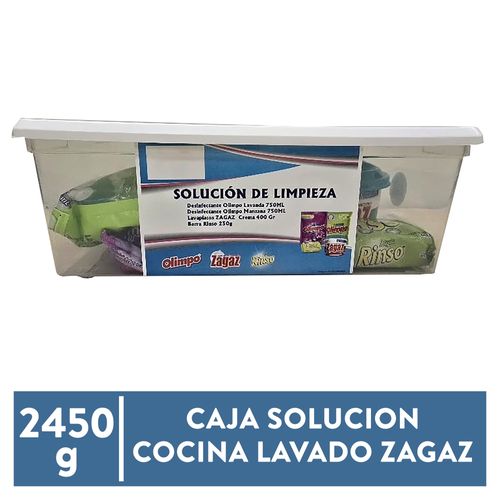 Caja Solucion Cocina Lavado Zaga 2450 Gr