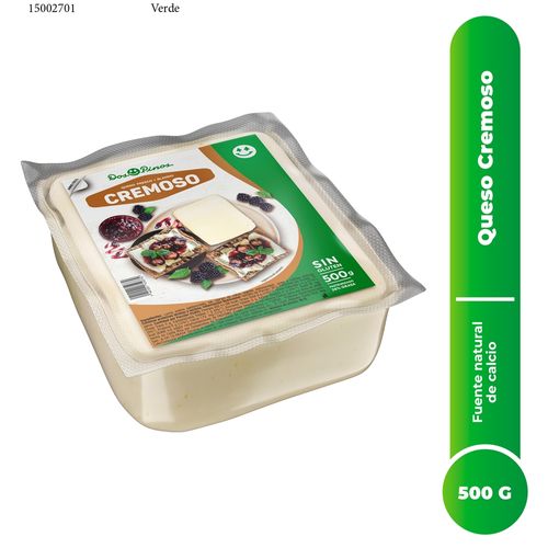 Queso Dos Pinos cremoso fresco sin gluten - 500 g