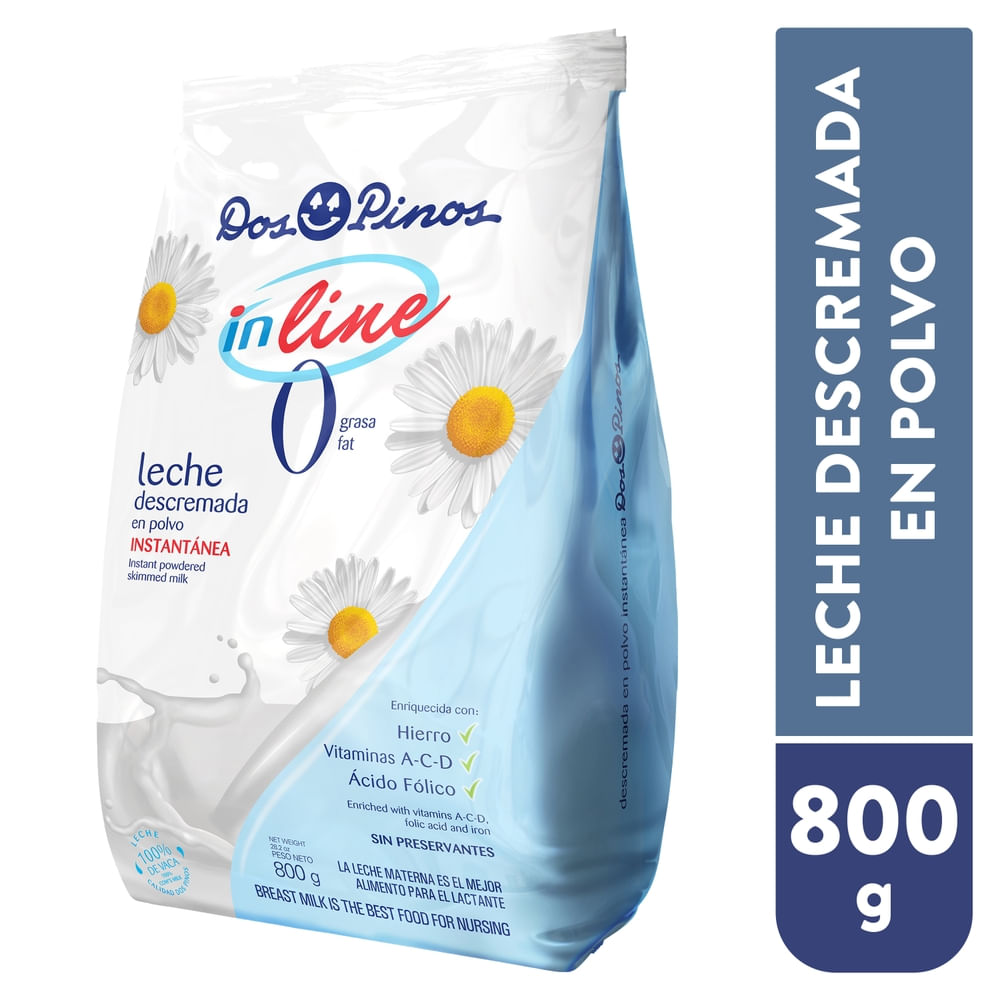 Leche Dos Pinos En Polvo Descremada - 800 g - Maxipalí | Costa Rica