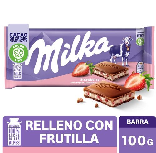 Chocolate Milka Sabor Yogurt Strawberry - 100 g