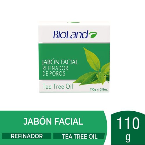 Jabón Facial Bioland Barra Tea Tree Oil - 110 g