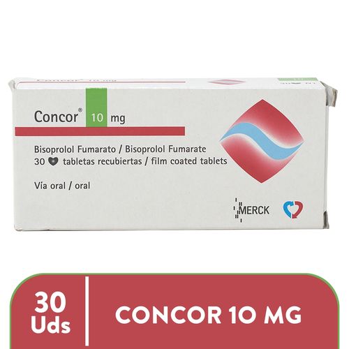 Concor 10 Mg X30 Tabletas